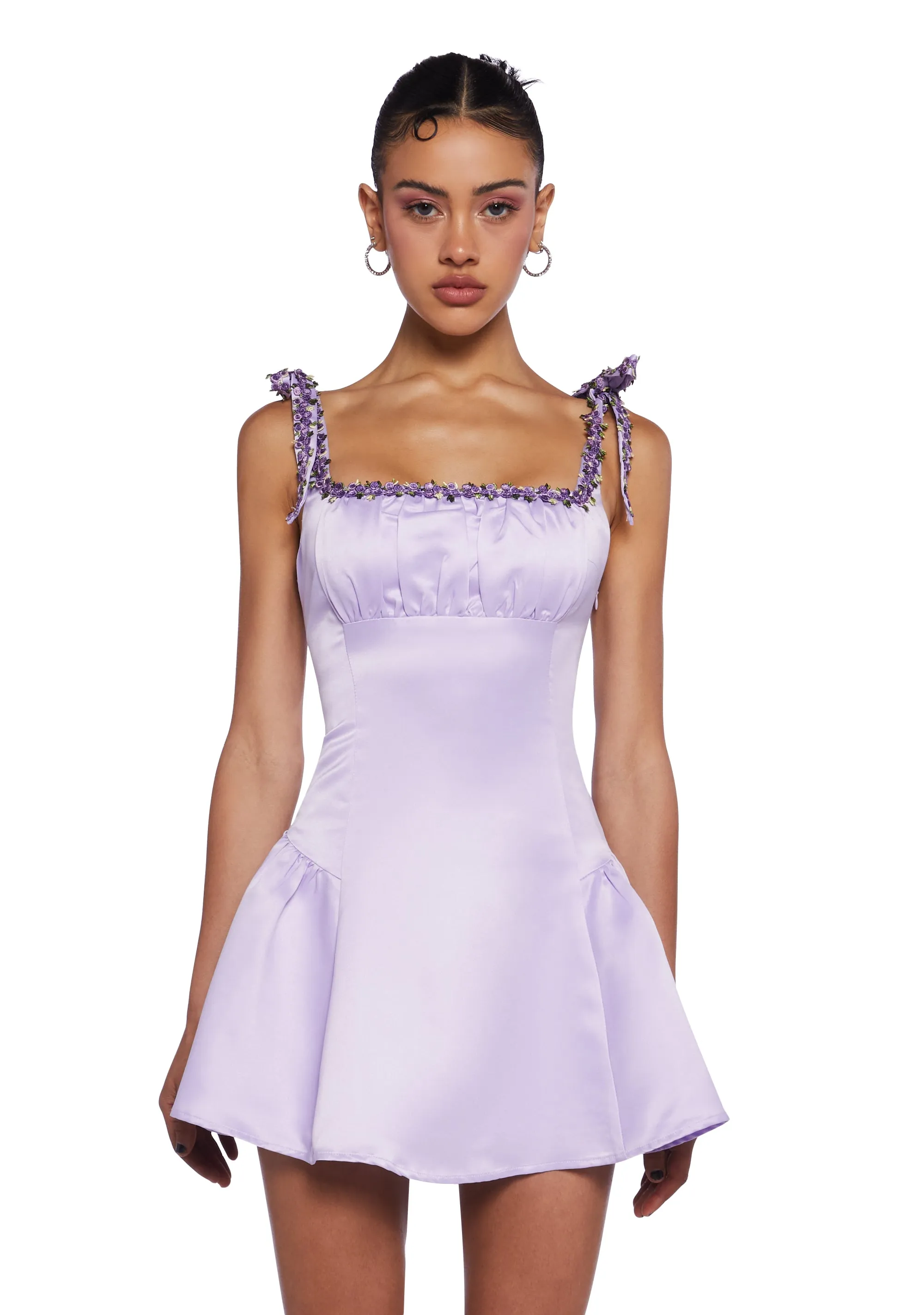Mayfair Residence Mini Dress - Lavender sold by Dolls Kill