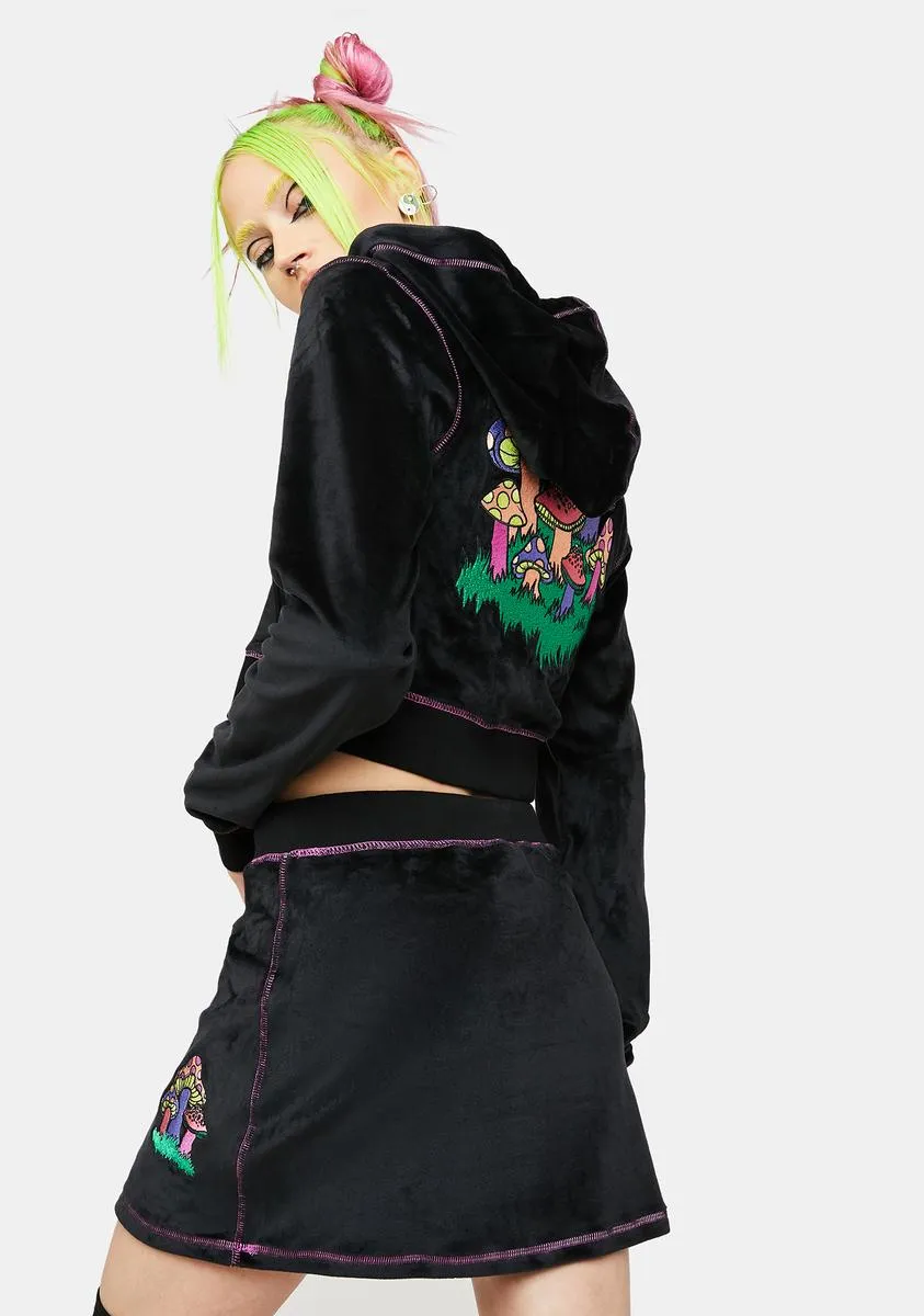 Mind Trip Velour Mini Skirt sold by Dolls Kill product image thumbnail 4