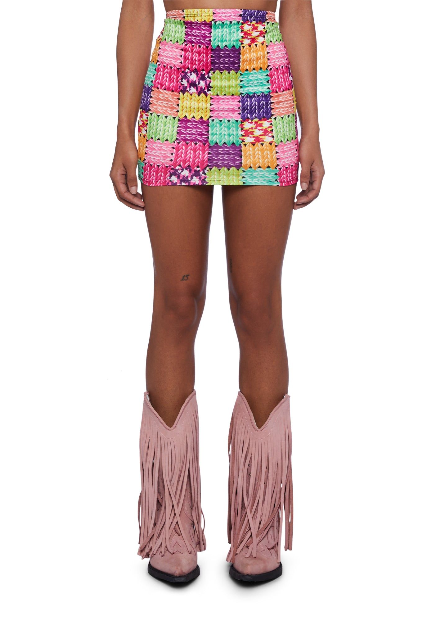 Cozy Getaway Mini Skirt sold by Dolls Kill