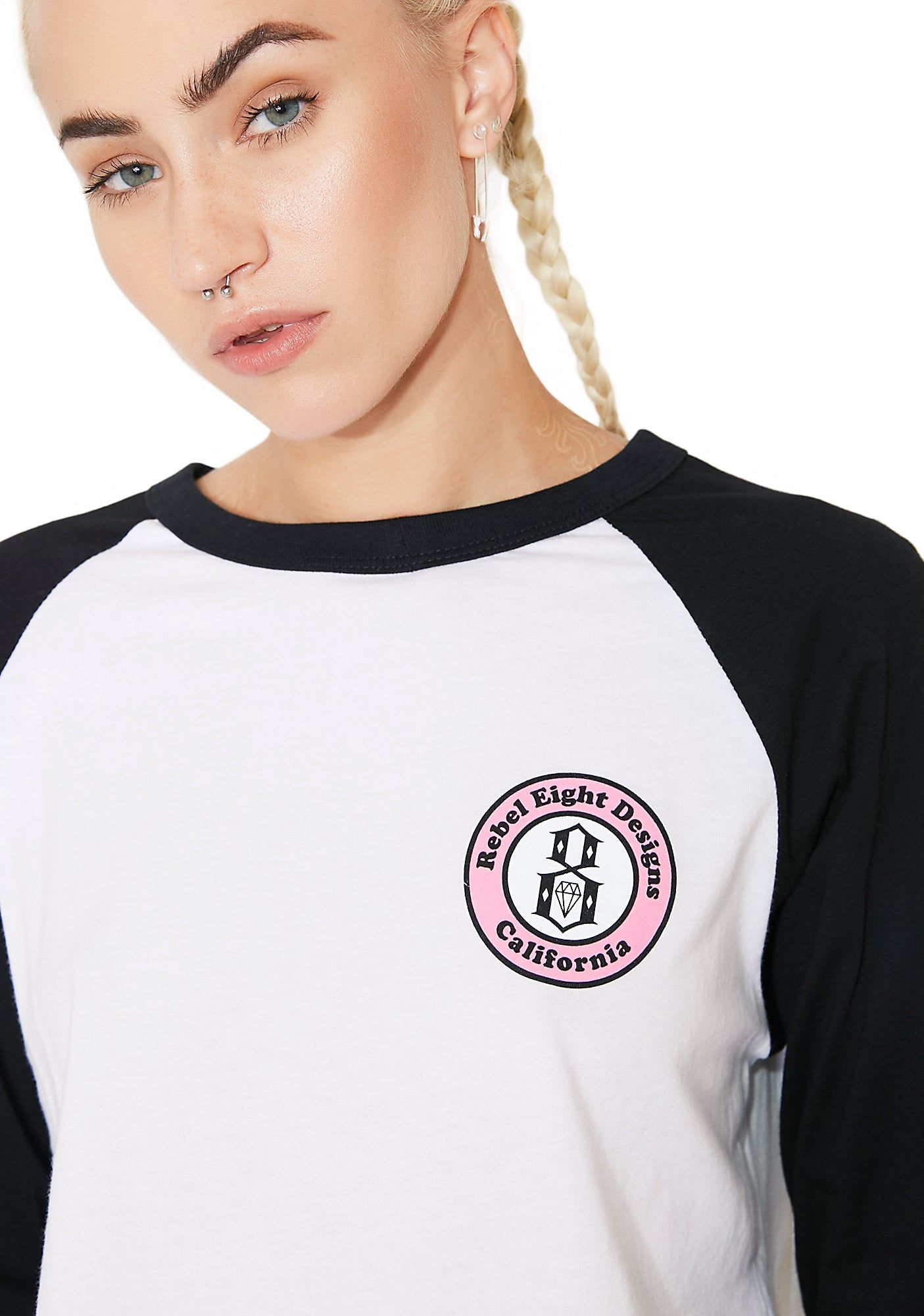 REBEL8 Designs Cropped Raglan sold by Dolls Kill product image thumbnail 3