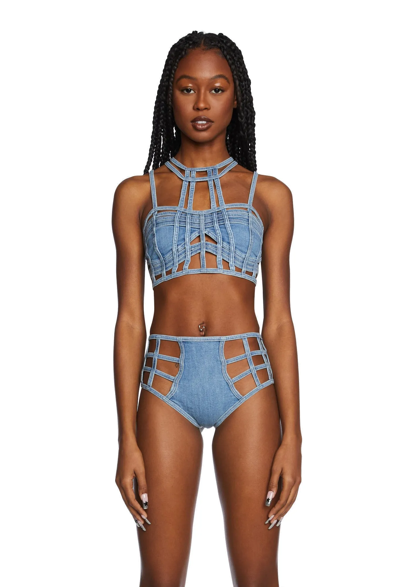 Deviant Treasure Bustier Top sold by Dolls Kill