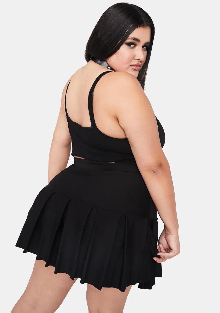 Plus Modern School Girl Pleated Skirt sold by Dolls Kill product image thumbnail 4