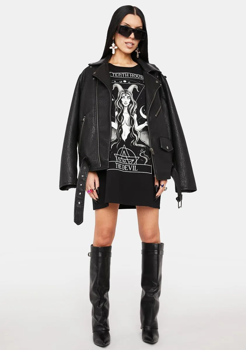 Capitalized Energy Oversized Graphic Tee sold by Dolls Kill product image thumbnail 3