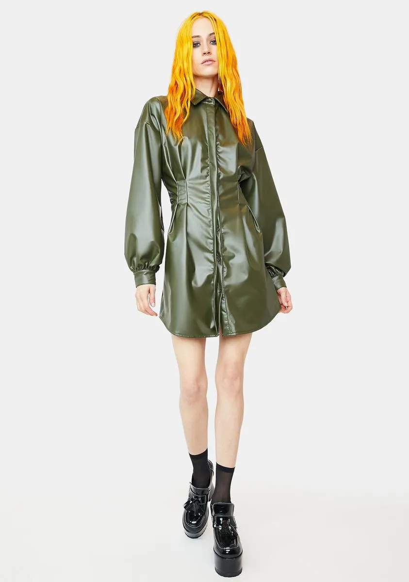 Last Minute Invite Shirt Dress sold by Dolls Kill product image thumbnail 3