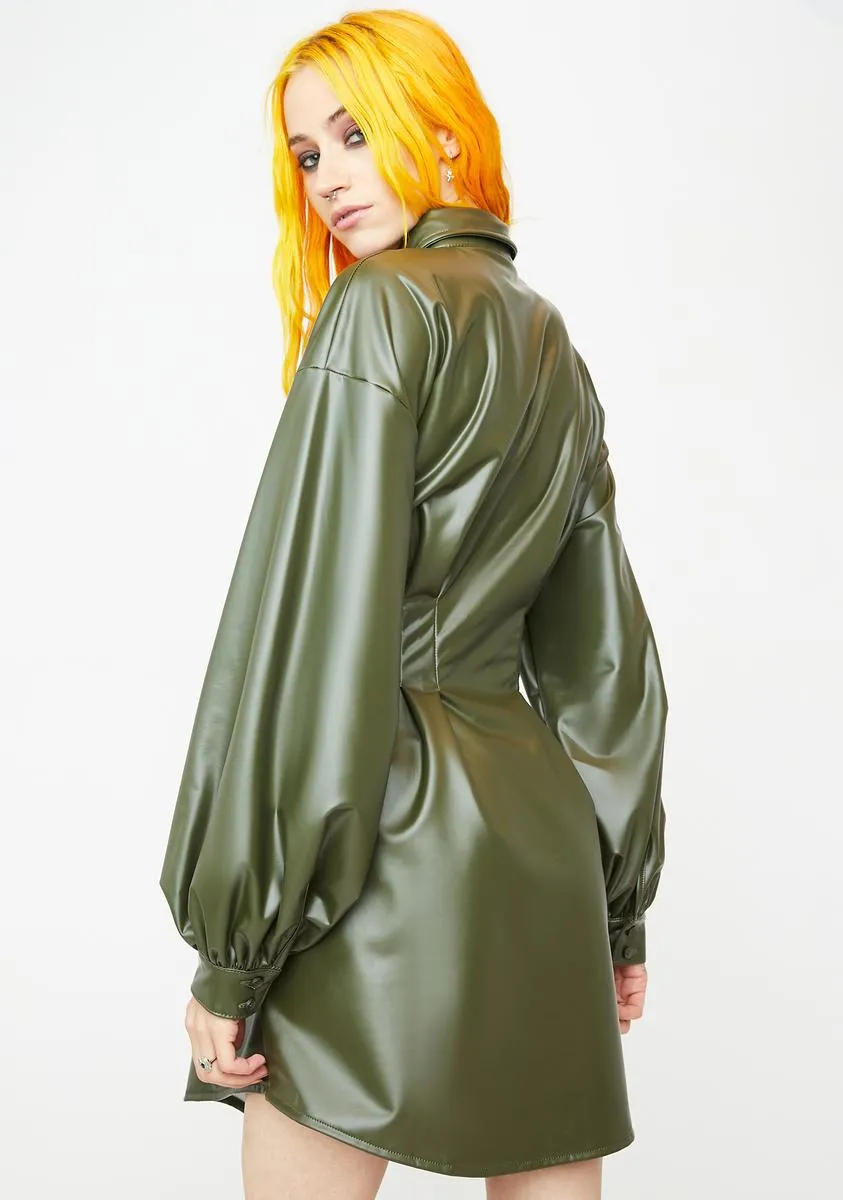 Last Minute Invite Shirt Dress sold by Dolls Kill product image thumbnail 4