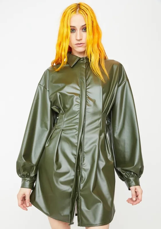 Last Minute Invite Shirt Dress sold by Dolls Kill