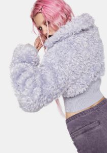 Fluffy Faux Fur Jacket sold by Dolls Kill