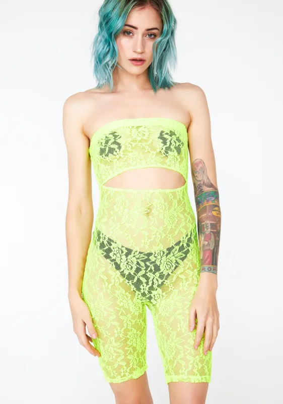 Uncensored Sis Lace Romper sold by Dolls Kill