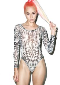 Atomic Spirit Tattoo Bodysuit sold by Dolls Kill