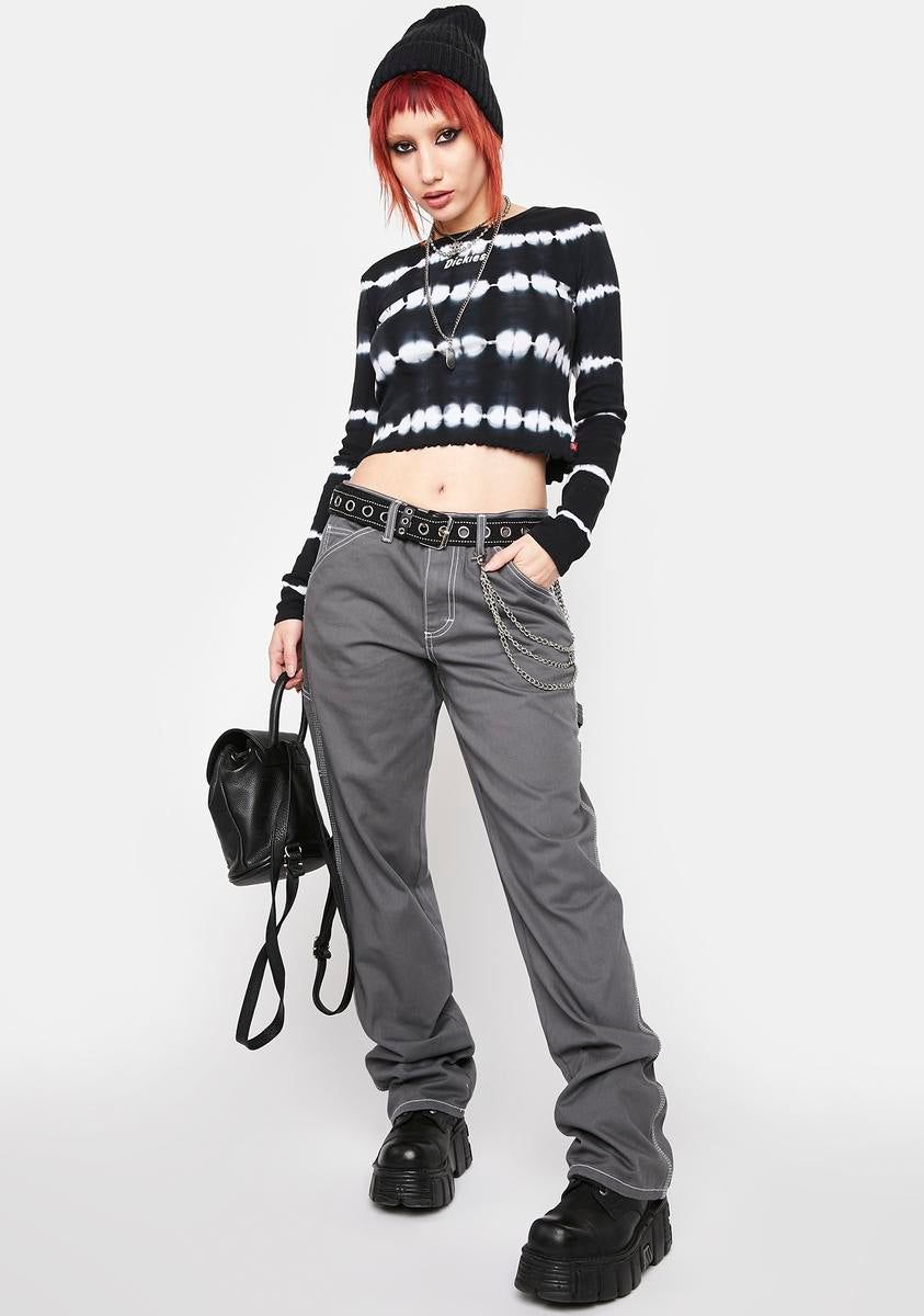 Smoke Gray Carpenter Pants sold by Dolls Kill product image thumbnail 2