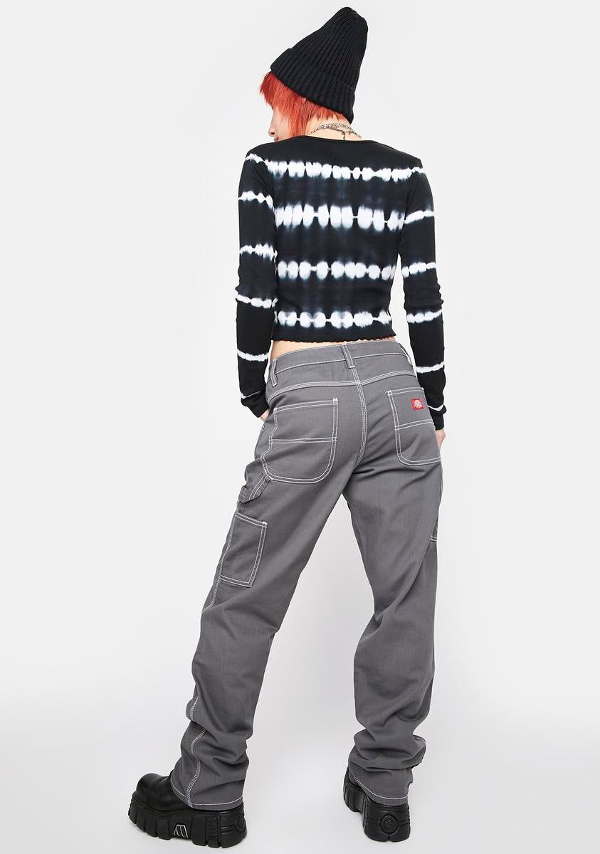 Smoke Gray Carpenter Pants sold by Dolls Kill product image thumbnail 4