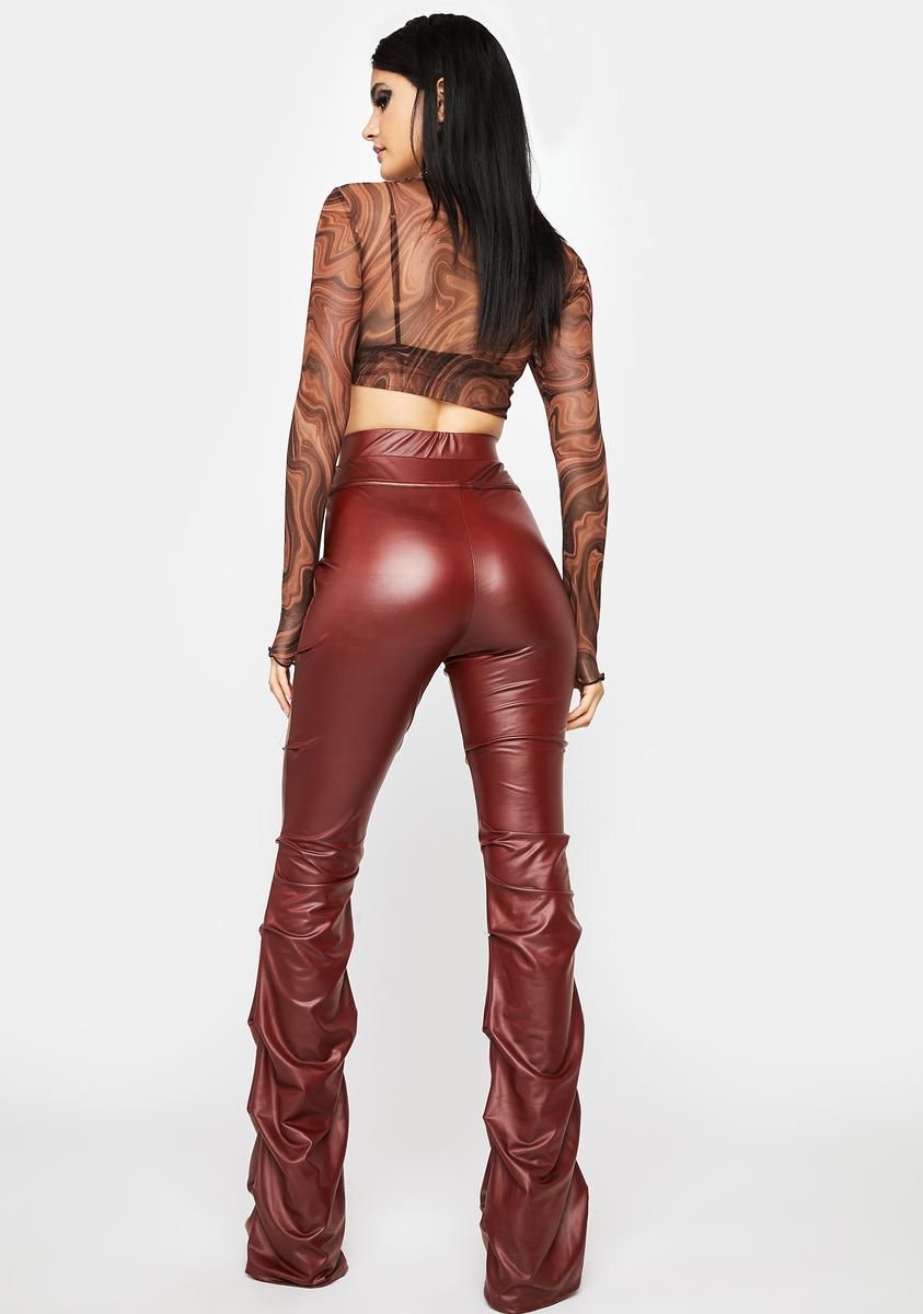Brick Certified Freak Vegan Leather Pants sold by Dolls Kill product image thumbnail 4