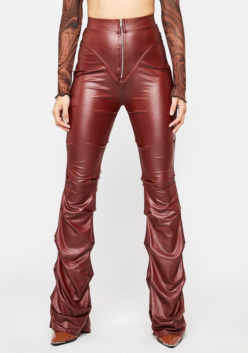 Brick Certified Freak Vegan Leather Pants sold by Dolls Kill