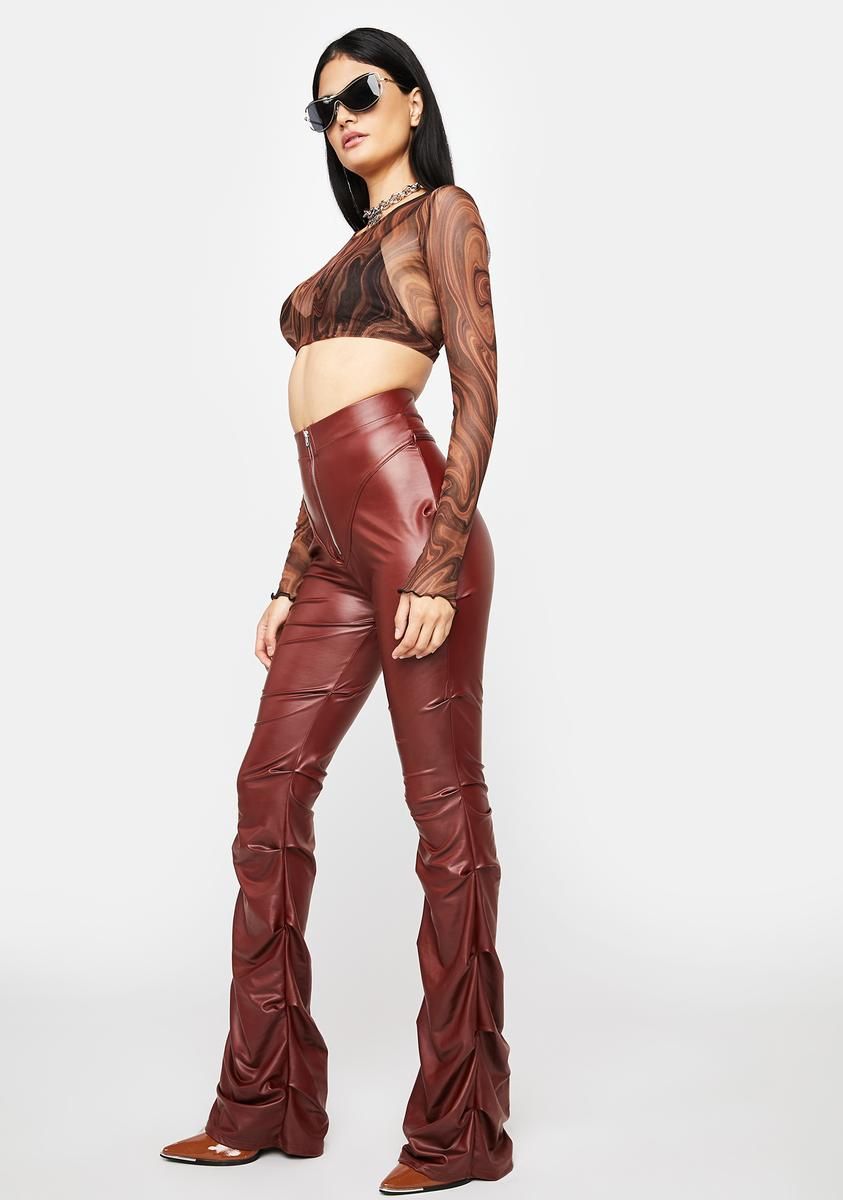 Brick Certified Freak Vegan Leather Pants sold by Dolls Kill product image thumbnail 2