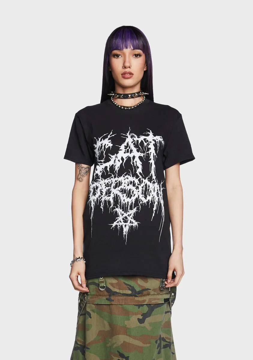 Cat Person Graphic Tee sold by Dolls Kill