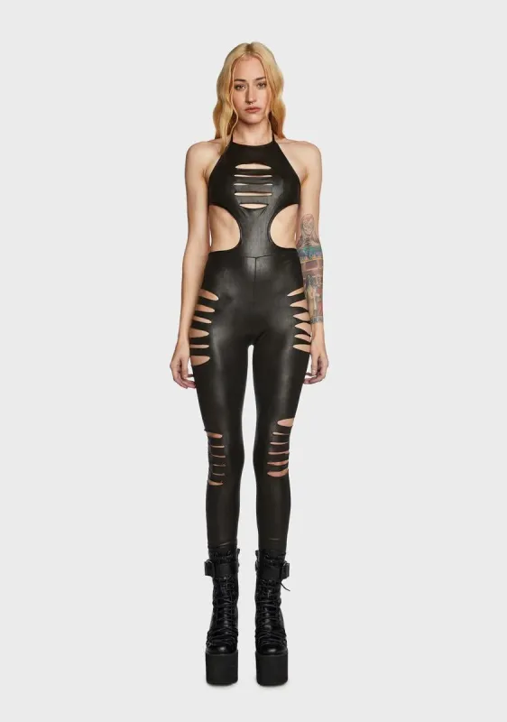 Slice Cutout Jumpsuit sold by Dolls Kill