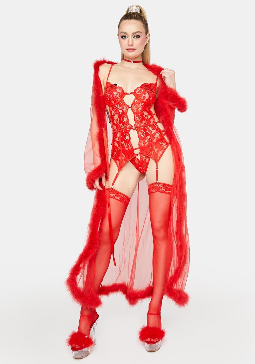 Fire Night Of Your Life Lingerie Set sold by Dolls Kill product image thumbnail 3