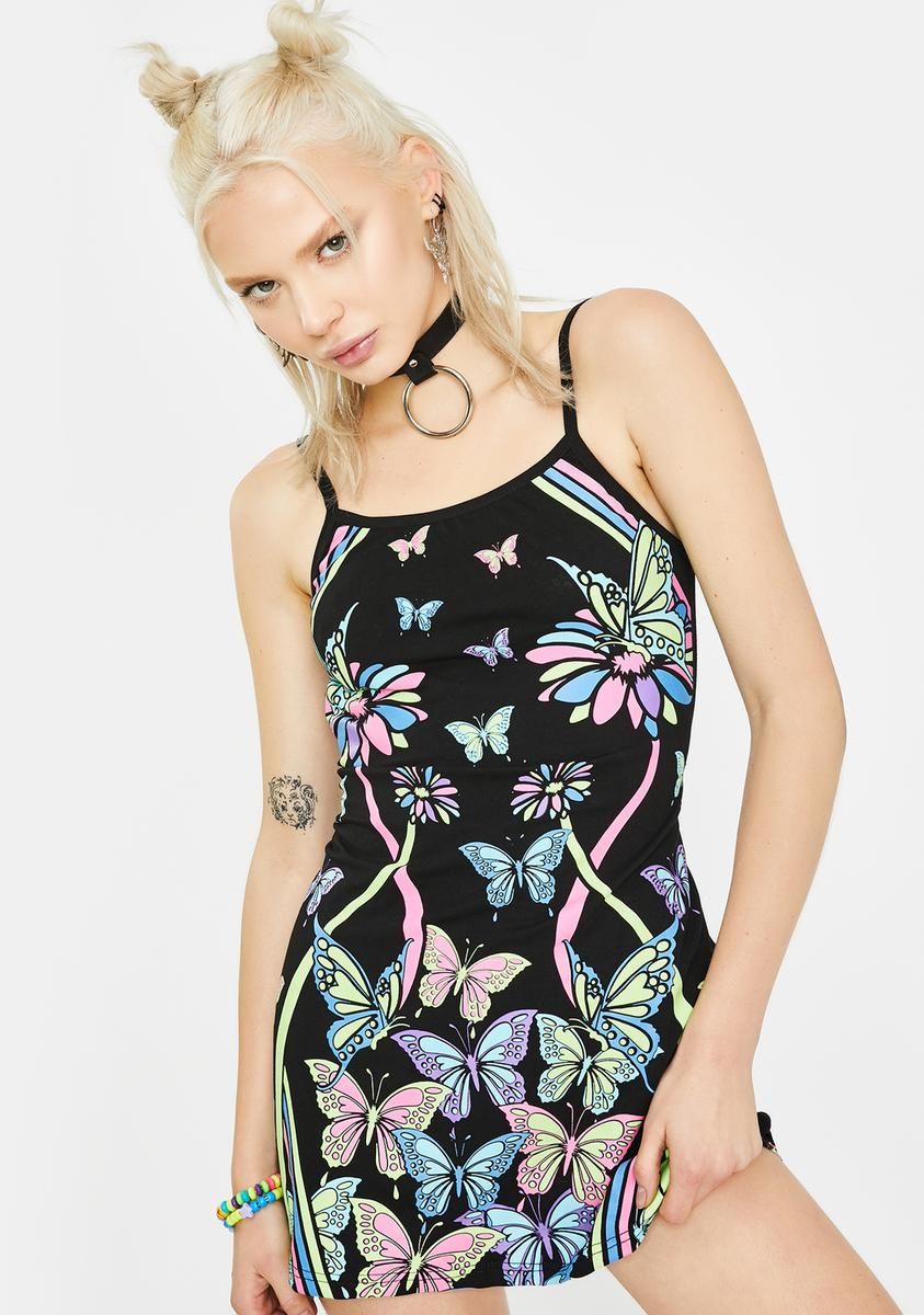 Sonic Synergy Glow In The Dark Dress sold by Dolls Kill product image thumbnail 2