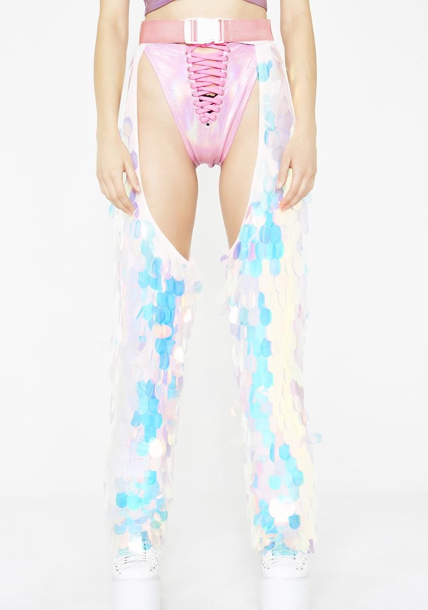Space Cowgirl Sequin Chaps sold by Dolls Kill