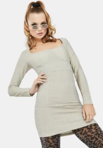 Silver Glitter Bodycon Dress sold by Dolls Kill