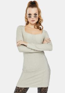 Silver Glitter Bodycon Dress sold by Dolls Kill