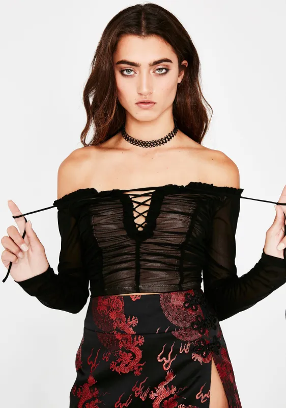 Double Tap Crop Top sold by Dolls Kill