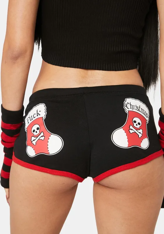 Fuck Christmas Booty Shorts sold by Dolls Kill