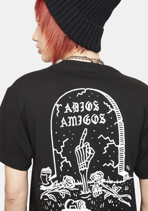 Adios Graphic Tee sold by Dolls Kill