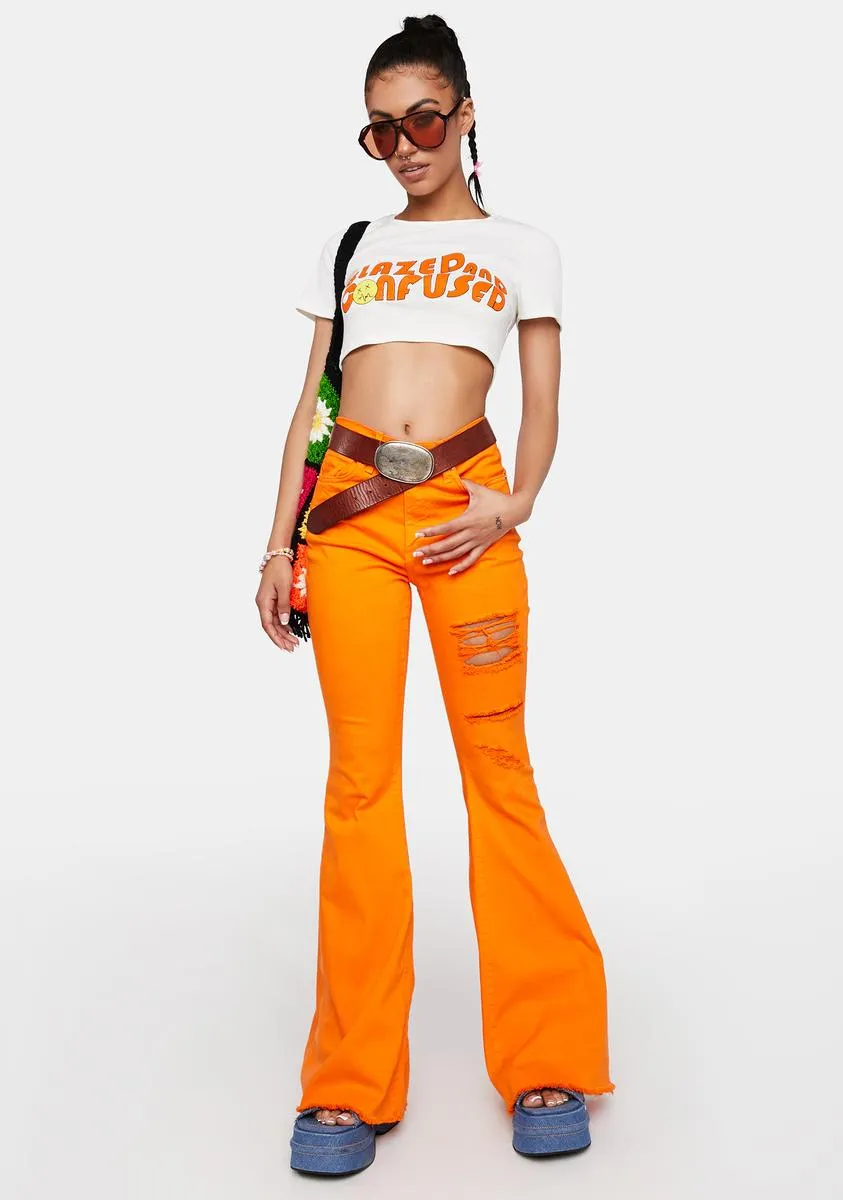 Solar Flare Distressed Pants sold by Dolls Kill product image thumbnail 2