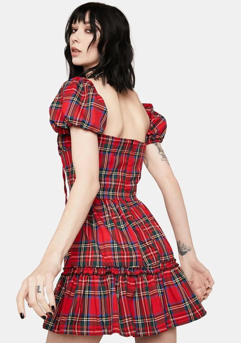 Plaid Aubrey Mini Dress sold by Dolls Kill product image thumbnail 4