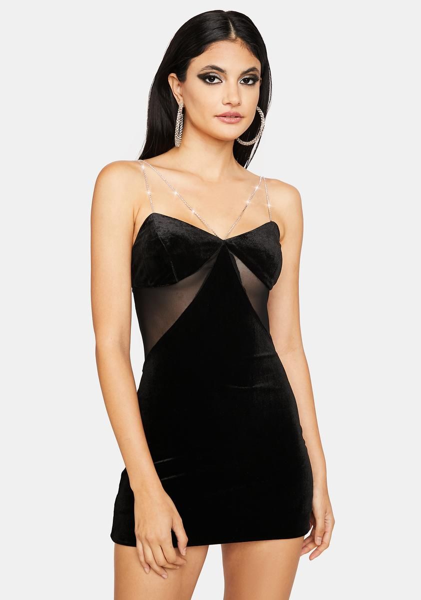 Main Attraction Velvet Mini Dress sold by Dolls Kill