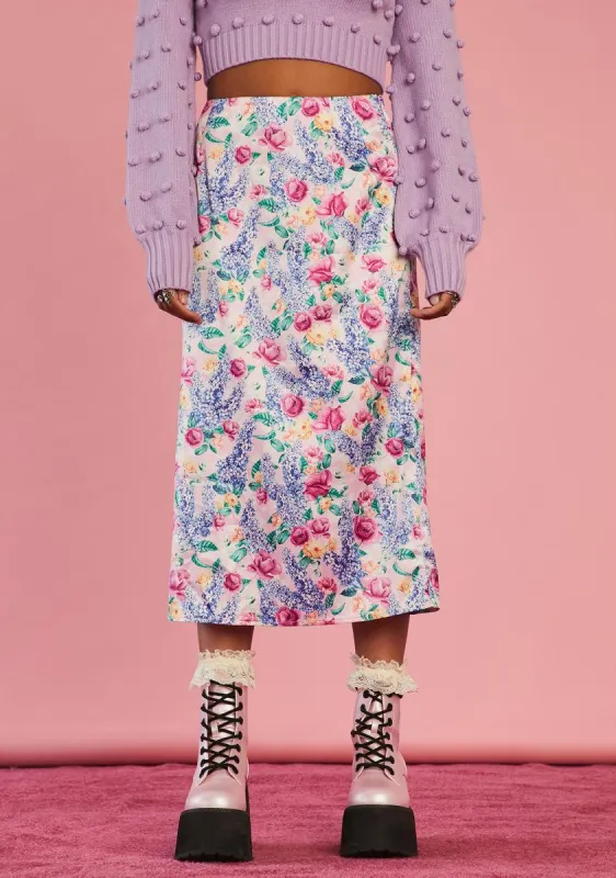 Riverbank Reflections Midi Skirt sold by Dolls Kill