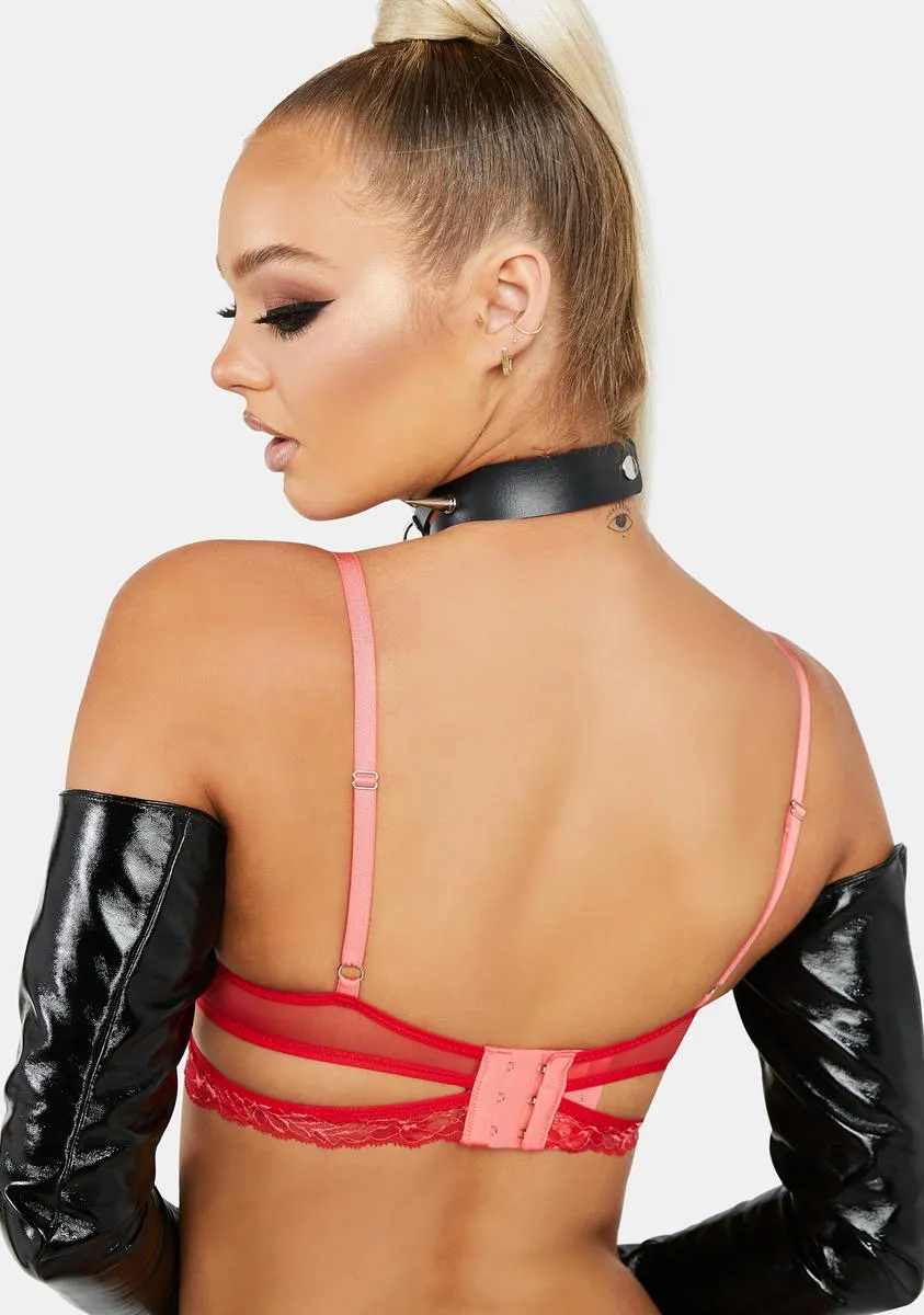Red Kane Bra sold by Dolls Kill product image thumbnail 4