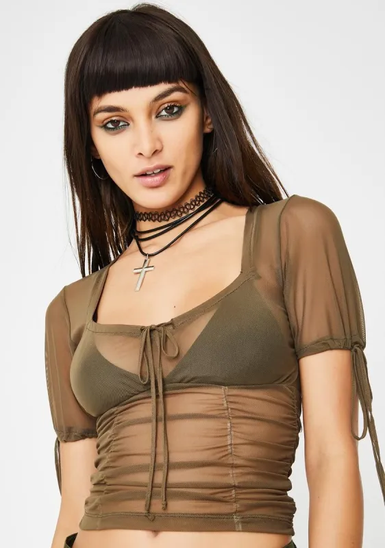 Olive Guinevre Top sold by Dolls Kill