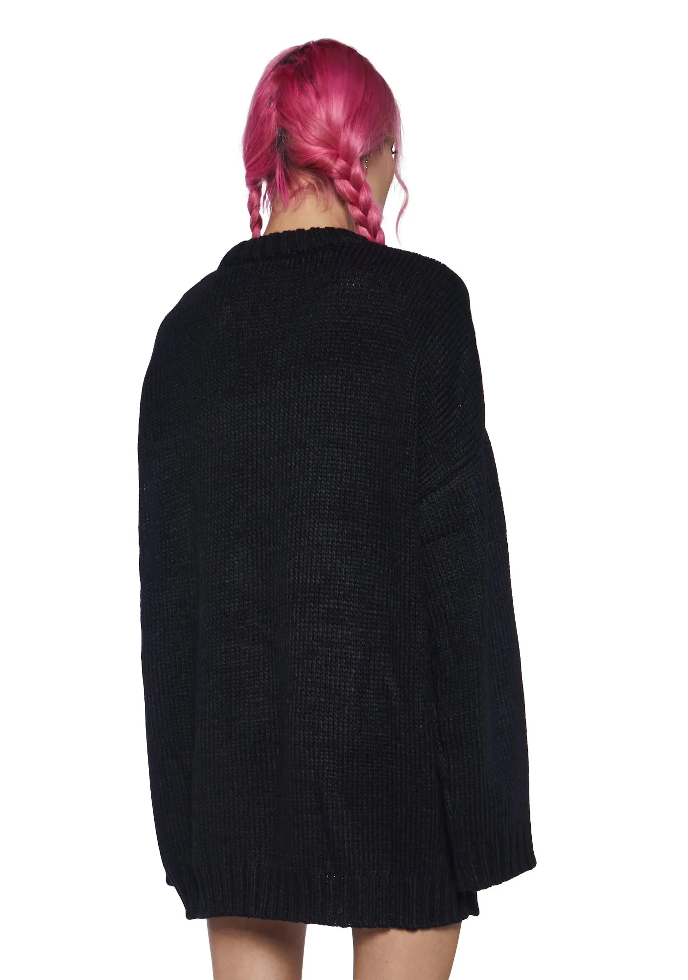 Knowing Skull Knit Sweater sold by Dolls Kill product image thumbnail 4