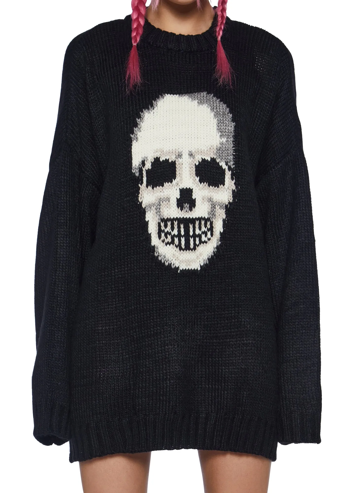Knowing Skull Knit Sweater sold by Dolls Kill product image thumbnail 5