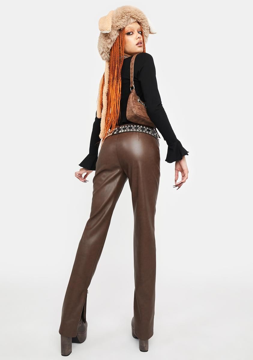 Into The Woods Vegan Leather Pants sold by Dolls Kill product image thumbnail 4