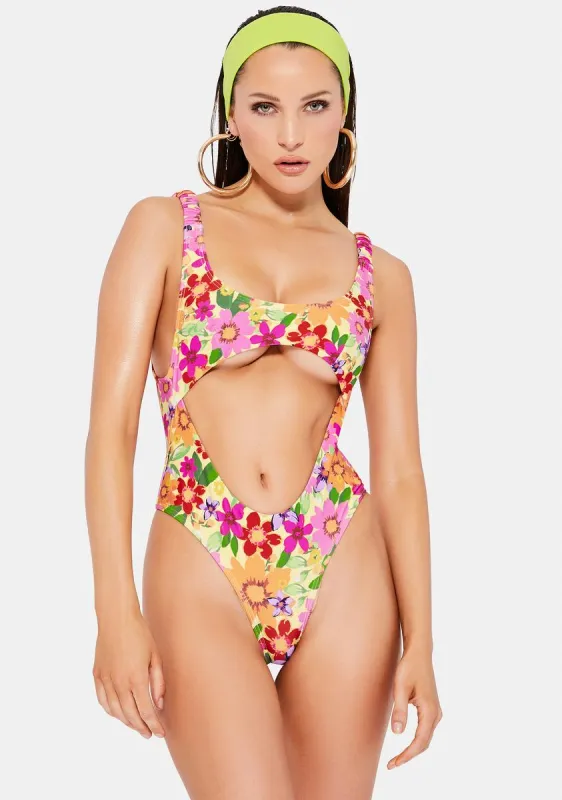 Evangelista Retro One Piece Swimsuit sold by Dolls Kill