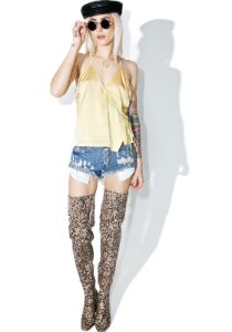 Golden Gurl Cami Top sold by Dolls Kill