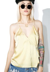 Golden Gurl Cami Top sold by Dolls Kill