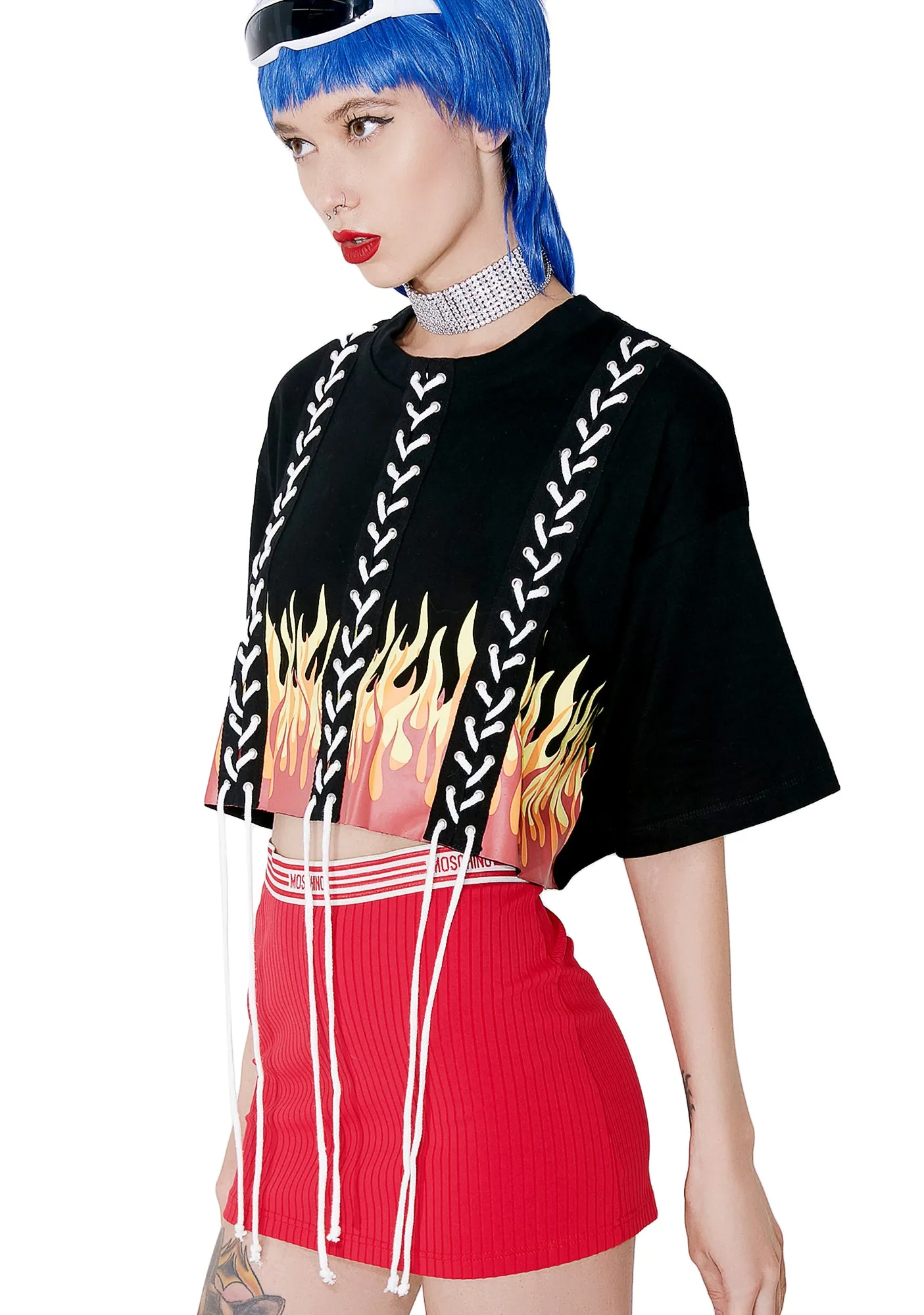 Hot or Knot Lace-Up Tee sold by Dolls Kill product image thumbnail 3