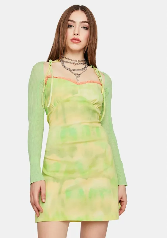 Green Bolero Cardigan sold by Dolls Kill