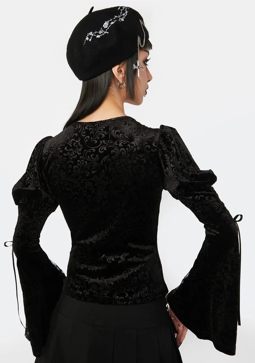 Gothic Lux Velvet Top sold by Dolls Kill product image thumbnail 4