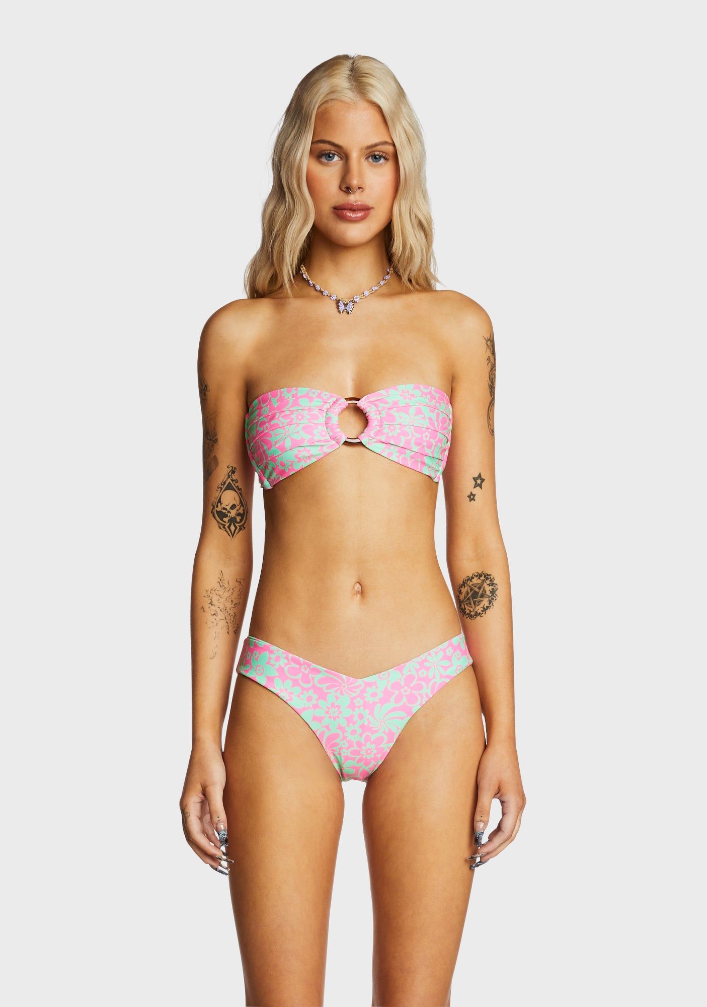 Strapless Bandeau Bikini Top - Yucca Tucca sold by Dolls Kill