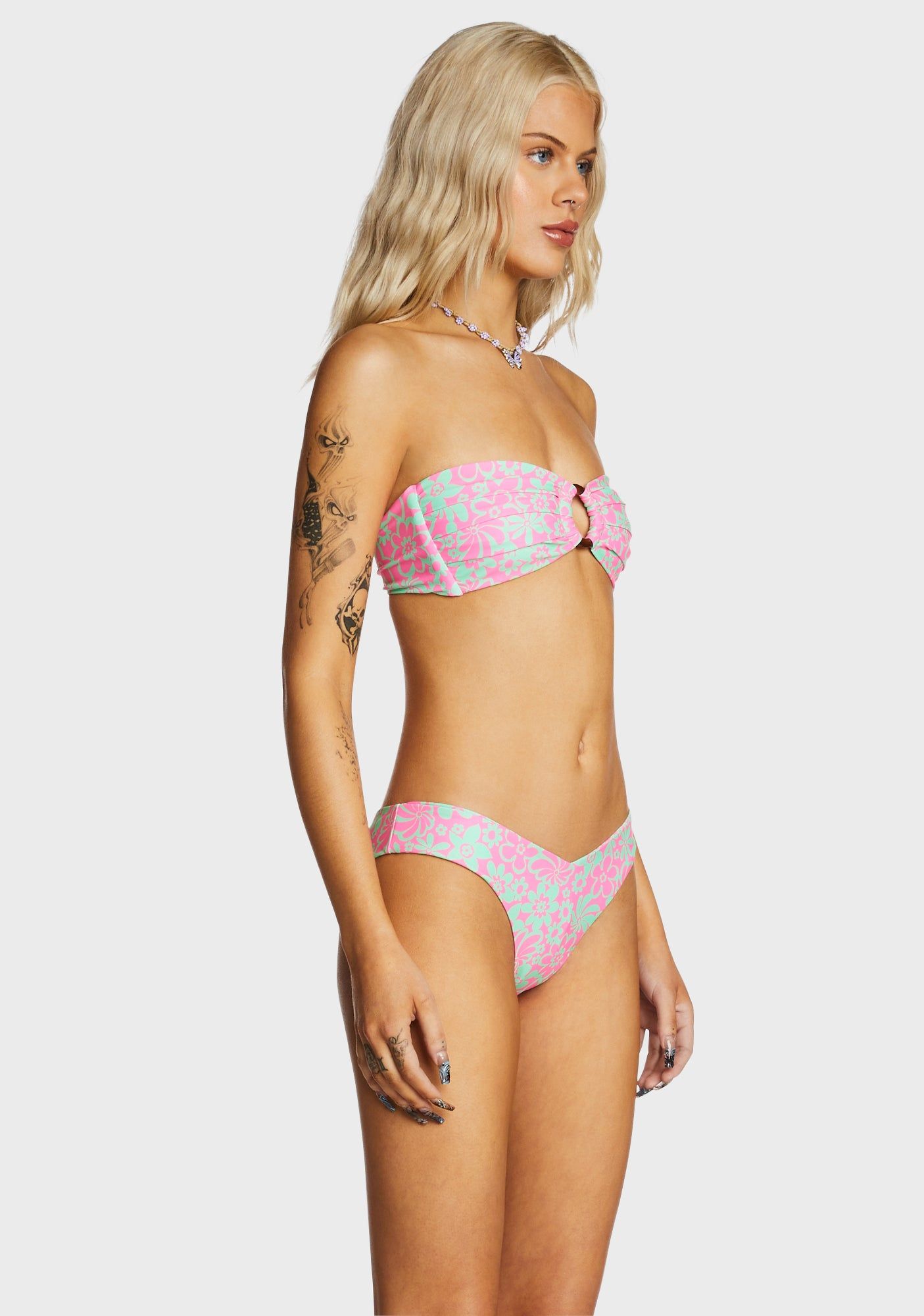 Strapless Bandeau Bikini Top - Yucca Tucca sold by Dolls Kill product image thumbnail 4