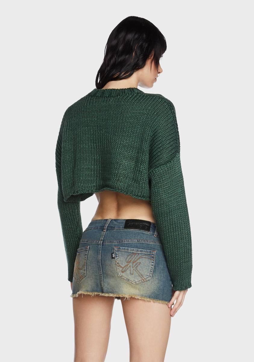 Mega Star Cropped Sweater sold by Dolls Kill product image thumbnail 3