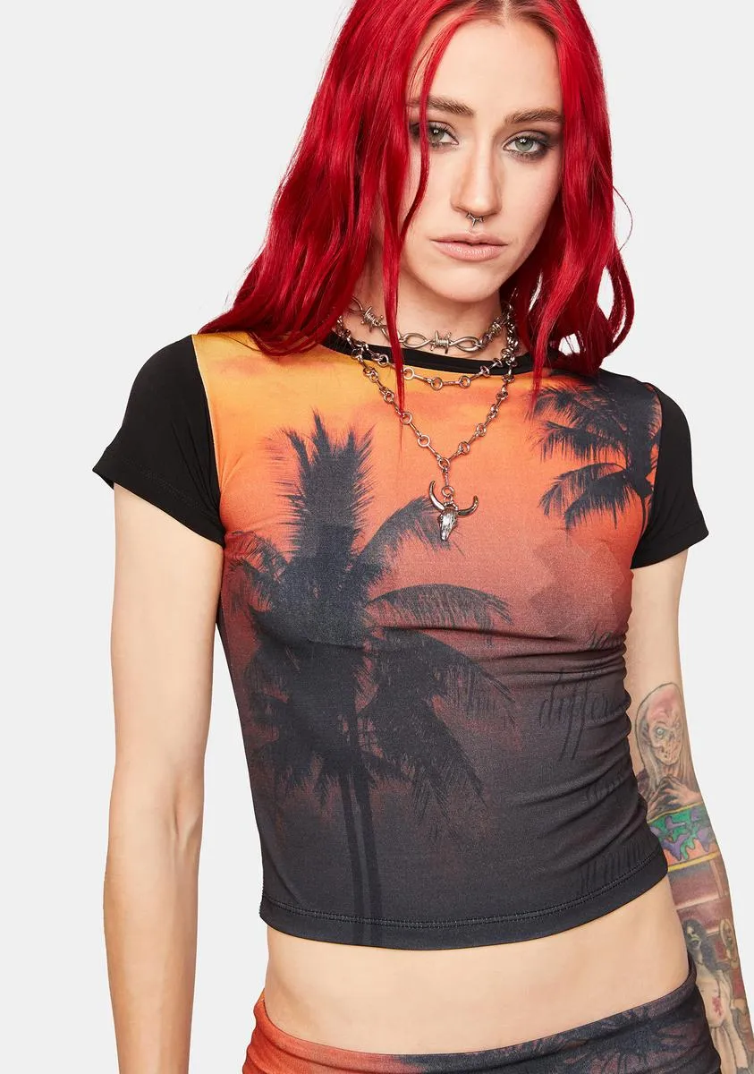 Holiday Sunset Tee sold by Dolls Kill