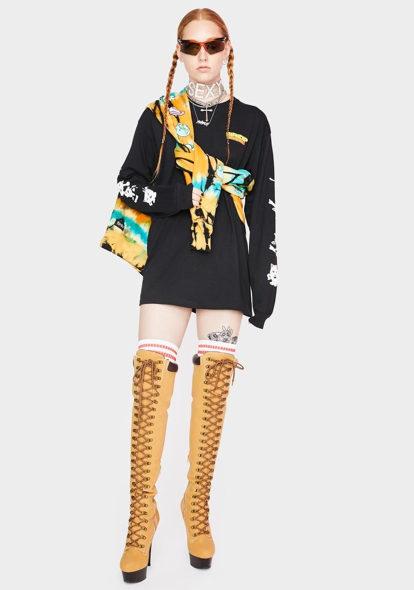 Nerm Story Long Sleeve Graphic Tee sold by Dolls Kill product image thumbnail 3