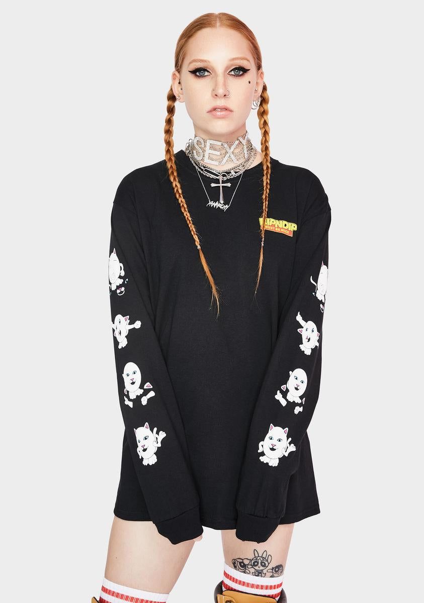 Nerm Story Long Sleeve Graphic Tee sold by Dolls Kill product image thumbnail 4