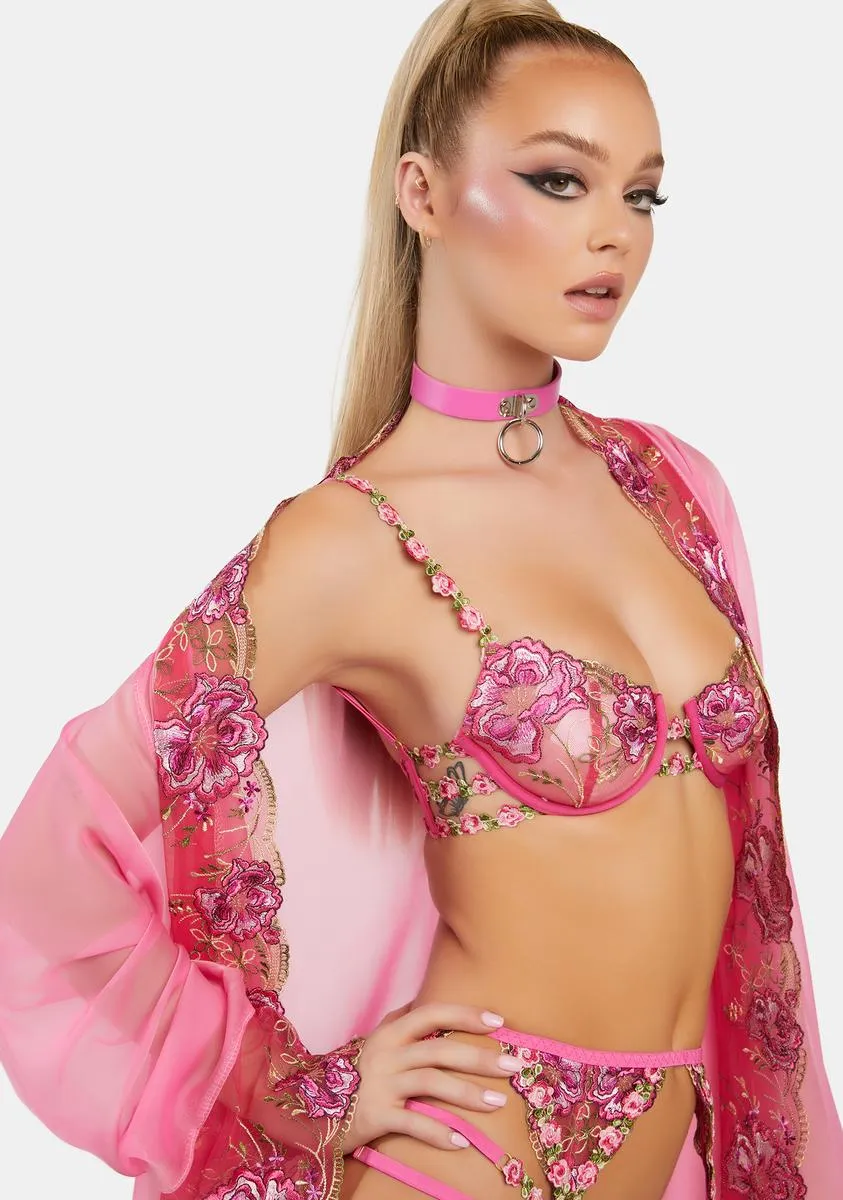 Coralie Floral Embroidered Bra sold by Dolls Kill product image thumbnail 2